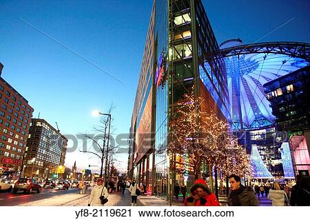 Sony center, Christmas time, Eichhorn street in Berlin, Germany. View Large Photo Image Stock Image - Sony center, Christmas time, Eichhorn street in Berlin, Germany.. Fotosearch