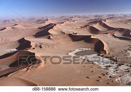 Stock Photo - Sossusvlei sand dunes, Namib desert. Namibia. Fotosearch
