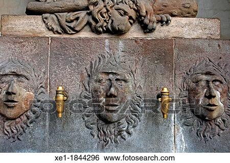Stock Photograph - source of the Boqueria, 1830, Barcelona, Catalonia, Spain. Fotosearch