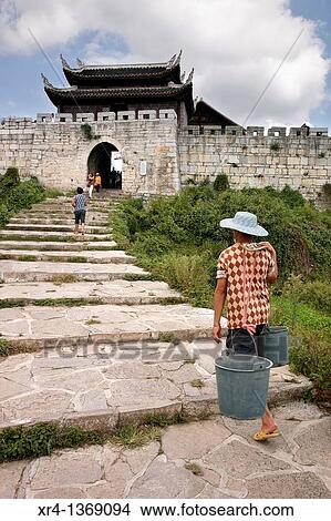 South Gate, Quingyan, Quingyan ancient town, Guizhou, China View Large Photo Image Picture - South Gate, Quingyan, Quingyan ancient town, Guizhou, China. Fotosearch