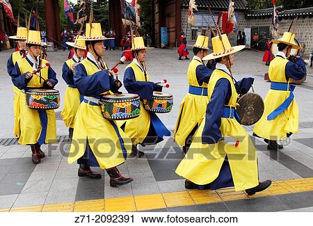 South Korea, Seoul, Deoksugung Palace, changing of the guard ceremony,. View Large Photo Image Stock Image - South Korea, Seoul, Deoksugung Palace, changing of the guard ceremony,.. Fotosearch