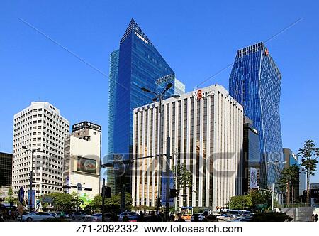 South Korea, Seoul, downtown, skyscrapers,. View Large Photo Image Stock Image - South Korea, Seoul, downtown, skyscrapers,.. Fotosearch