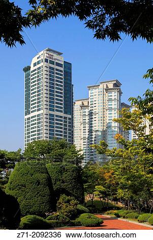 South Korea, Seoul, Yeouido, street scene, park,. View Large Photo Image Stock Photograph - South Korea, Seoul, Yeouido, street scene, park,.. Fotosearch
