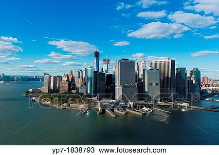 South port, Battery park and Financial district of Manhattan aerial View Large Photo Image Stock Image - South port, Battery park and Financial district of Manhattan aerial. Fotosearch