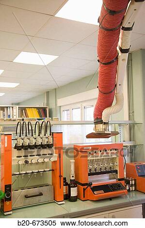 Stock Photography - Soxtec fat extraction, Laboratory of Agri-Environmental Safety, Departamento de Agrosistemas y Recursos Naturales, Neiker Tecnalia, Instituto de Investigaci? n y Desarrollo Agrario, Ganadero, Forestal y del Medio Natural, Derio, Bizkaia, Euskadi, Spain. Fotosearch