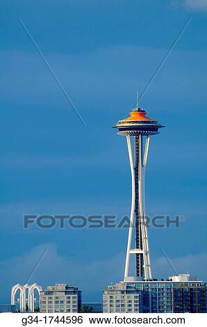 Space Needke, Seattle, Washington, Usa View Large Photo Image Stock Photograph - Space Needke, Seattle, Washington, Usa. Fotosearch