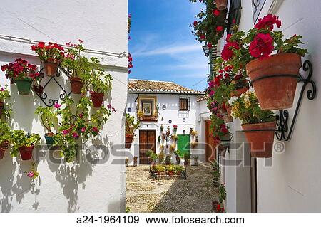 Stock Photo - Spain, Andalucia Region, Cordoba Province, Priego de Cordoba City, San Antonio Square.. Fotosearch