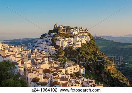 Spain, Andalucia Region, Malaga Province, Casares City. View Large Photo Image Stock Image - Spain, Andalucia Region, Malaga Province, Casares City.. Fotosearch