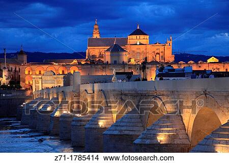Spain, Andalusia, Cordoba, Cathedral, Puente Romano, View Large Photo Image Picture - Spain, Andalusia, Cordoba, Cathedral, Puente Romano,. Fotosearch