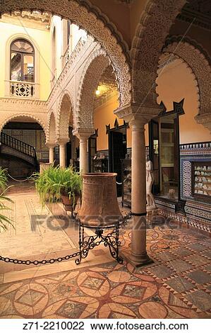 Spain, Andalusia, Seville, Palacio de Lebrija, palace, patio,. View Large Photo Image Stock Image - Spain, Andalusia, Seville, Palacio de Lebrija, palace, patio,.. Fotosearch