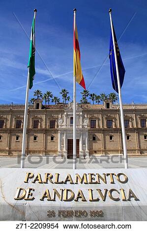 Spain, Andalusia, Seville, Parliament of Andalusia,. View Large Photo Image Picture - Spain, Andalusia, Seville, Parliament of Andalusia,.. Fotosearch