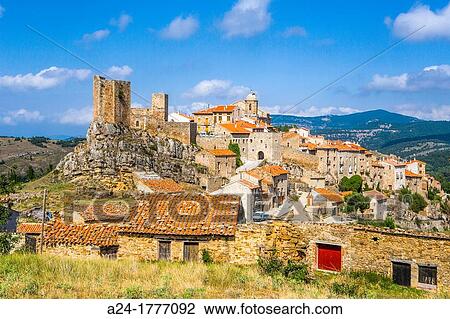 Spain Aragon, Teruel Province Maestrazgo Region, Puertomingalvo Village View Large Photo Image Stock Image - Spain Aragon, Teruel Province Maestrazgo Region, Puertomingalvo Village. Fotosearch