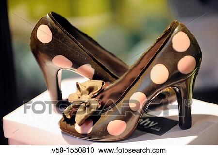 Spain, Asturias, Ribadesella, Chocolosophy, Chocolate maker and pastry shop, Chocolate shoes. View Large Photo Image Stock Image - Spain, Asturias, Ribadesella, Chocolosophy, Chocolate maker and pastry shop, Chocolate shoes.. Fotosearch