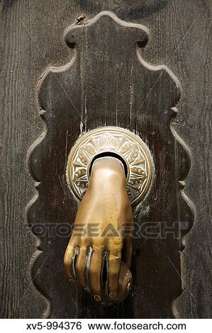 Spain. Balearic Island. Mallorca. Palma de Mallorca. Door knocker at street in old city. View Large Photo Image Stock Photograph - Spain. Balearic Island. Mallorca. Palma de Mallorca. Door knocker at street in old city.. Fotosearch