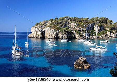Spain, Balearic Islands, Cala Macarella Beach View Large Photo Image Stock Image - Spain, Balearic Islands, Cala Macarella Beach. Fotosearch
