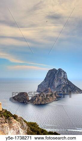 Spain, Balearic Islands, Ibiza, Es Vedra Rocky island View Large Photo Image Stock Image - Spain, Balearic Islands, Ibiza, Es Vedra Rocky island. Fotosearch