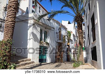 Spain, Balearic Islands, Ibiza, Ibiza old town UNESCO site, Dalt Vila View Large Photo Image Stock Image - Spain, Balearic Islands, Ibiza, Ibiza old town UNESCO site, Dalt Vila. Fotosearch