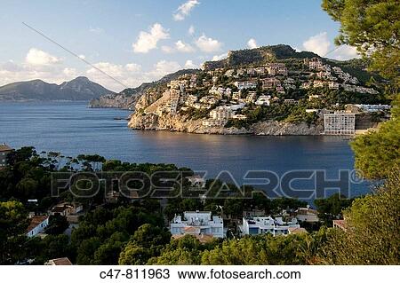Spain, Balearic Islands, Majorca, Port d? Andratx View Large Photo Image Stock Image - Spain, Balearic Islands, Majorca, Port d? Andratx. Fotosearch