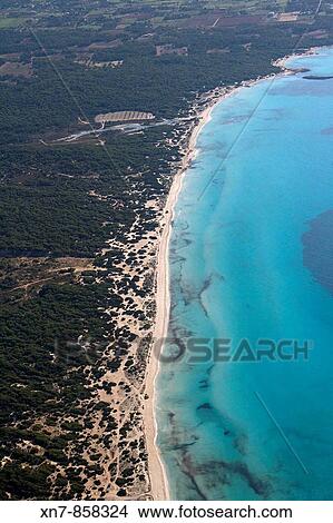 Spain, Balearic Islands, Mallorca, Platja des Trenc View Large Photo Image Picture - Spain, Balearic Islands, Mallorca, Platja des Trenc. Fotosearch