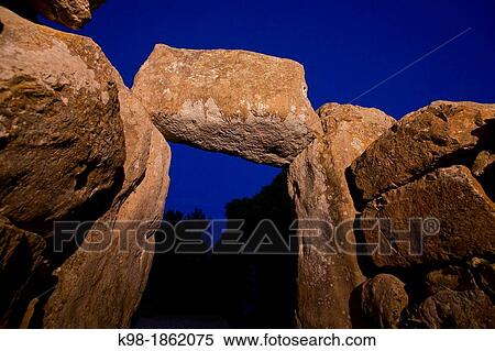 Spain, Balearic Islands, Mallorca, Arta, Wall Inlet at Archaeological Site of Ses Paisses From 1000-800 Bc View Large Photo Image Stock Photography - Spain, Balearic Islands, Mallorca, Arta, Wall Inlet at Archaeological Site of Ses Paisses From 1000-800 Bc. Fotosearch