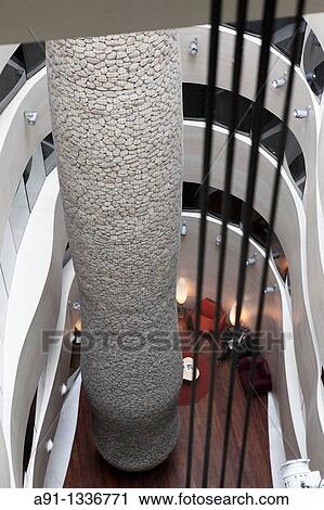 Stock Image - Spain, Basque Province Euskadi, Bilbao, Hotel design? Domine? five stars located in front of the Guggenheim Museum, architect Inaki Auerrecoetxea, designers Fernando Salas and Estudio Mariscal. Fotosearch