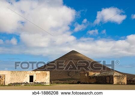 Spain, Canary, Fuerteventura, La Oliva. View Large Photo Image Stock Photo - Spain, Canary, Fuerteventura, La Oliva.. Fotosearch