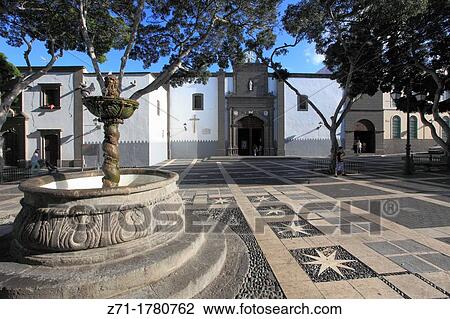 Spain, Canary Islands, Gran Canaria, Las Palmas, Plaza de Santo Domingo, View Large Photo Image Stock Image - Spain, Canary Islands, Gran Canaria, Las Palmas, Plaza de Santo Domingo,. Fotosearch