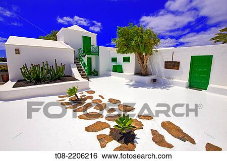 spain, canary islands, lanzarote: casa del campesino, san bartolome, cesar manrique. View Large Photo Image Stock Photograph - spain, canary islands, lanzarote: casa del campesino, san bartolome, cesar manrique.. Fotosearch