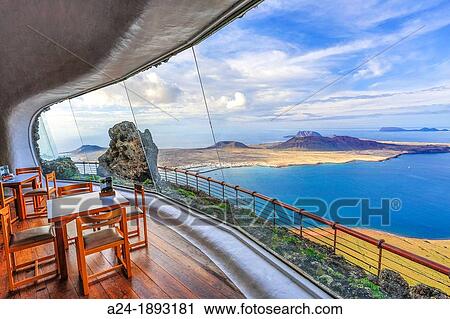 Spain, Canary Islands, Lanzarote Island, Mirador del Rio, interior View Large Photo Image Stock Image - Spain, Canary Islands, Lanzarote Island, Mirador del Rio, interior. Fotosearch