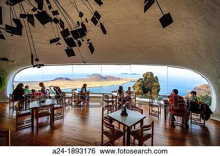 Spain, Canary Islands, Lanzarote Island, Mirador del Rio, interior View Large Photo Image Stock Photograph - Spain, Canary Islands, Lanzarote Island, Mirador del Rio, interior. Fotosearch