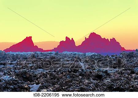 Stock Photography - spain; canary islands; lanzarote: timanfaya, lava, volcanos and fog.. Fotosearch