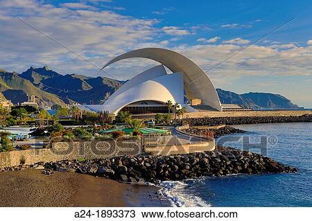 Spain, Canary Islands, Tenerife Island, Santa Cruz de Tenerife City, Auditorium Bldg, built by Calatrava View Large Photo Image Stock Image - Spain, Canary Islands, Tenerife Island, Santa Cruz de Tenerife City, Auditorium Bldg, built by Calatrava. Fotosearch