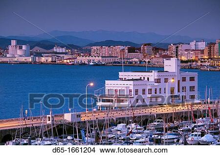 Spain, Cantabria Region, Cantabria Province, Santander, elevated view of the harborfront View Large Photo Image Picture - Spain, Cantabria Region, Cantabria Province, Santander, elevated view of the harborfront. Fotosearch