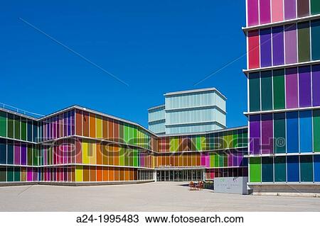 Stock Image - Spain, Castilla Leon Community, Leon City, Musac Museum.. Fotosearch