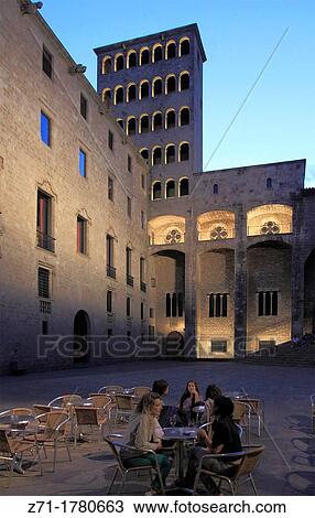 Spain, Catalonia, Barcelona, Barri Gotic, Placa del Rei, View Large Photo Image Stock Image - Spain, Catalonia, Barcelona, Barri Gotic, Placa del Rei,. Fotosearch