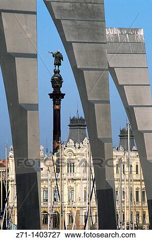 Stock Photo - Spain, Catalonia, Barcelona, Port Vell,. Fotosearch