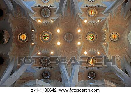 Spain, Catalonia, Barcelona, Sagrada Familia, basilica, interior, View Large Photo Image Stock Image - Spain, Catalonia, Barcelona, Sagrada Familia, basilica, interior,. Fotosearch