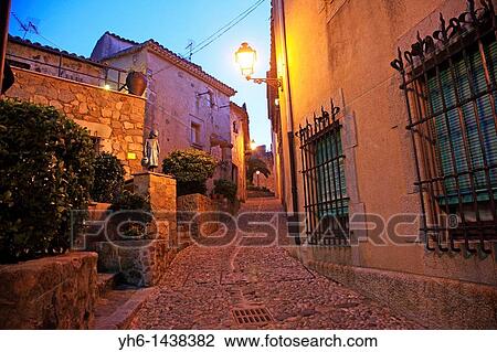 Spain, Catalonia, Costa Brava, Tossa de Mar, old town View Large Photo Image Stock Image - Spain, Catalonia, Costa Brava, Tossa de Mar, old town. Fotosearch