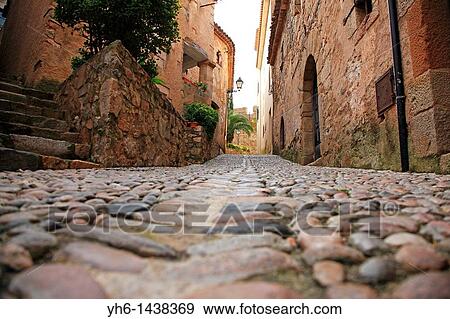 Stock Photo - Spain, Catalonia, Costa Brava, Tossa de Mar. Fotosearch