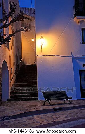 Spain, Catalonia, Girona, Costa Brava, Cadaqu? s, street lamp View Large Photo Image Stock Photography - Spain, Catalonia, Girona, Costa Brava, Cadaqu? s, street lamp. Fotosearch