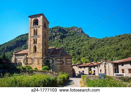 Spain, Catalonia, Girona Province, Beget City, San Cristofol Church View Large Photo Image Stock Image - Spain, Catalonia, Girona Province, Beget City, San Cristofol Church. Fotosearch