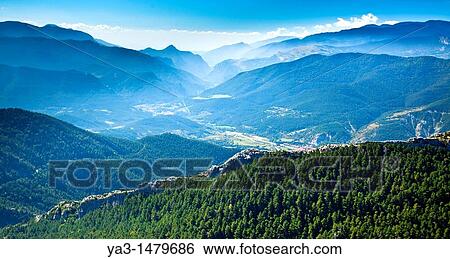 Spain, Catalonia, Pyrenees, Bag? The Pyrenees mountain range in the Cad? -Moixer? Natural Park near Bag? View Large Photo Image Stock Photograph - Spain, Catalonia, Pyrenees, Bag? The Pyrenees mountain range in the Cad? -Moixer? Natural Park near Bag?. Fotosearch