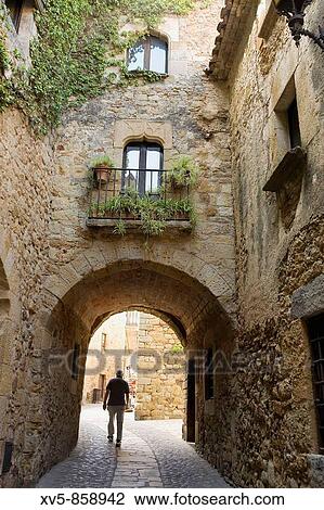 Stock Image - Spain. Catalua. Girona. Costa Brava. Baix Empord?. Pals. Fotosearch
