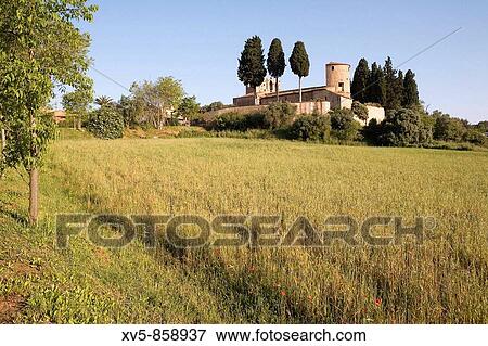 Spain. Catalua. Girona. Costa Brava. Baix Empord?. Peratallada, Medieval town. View Large Photo Image Stock Photo - Spain. Catalua. Girona. Costa Brava. Baix Empord?. Peratallada, Medieval town.. Fotosearch