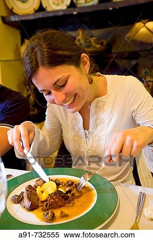 Spain, Catalunya, Garrotxa county, Santa Pau historic village, restaurant View Large Photo Image Stock Photography - Spain, Catalunya, Garrotxa county, Santa Pau historic village, restaurant. Fotosearch