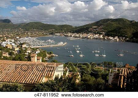 Spain, Majorca, Port d? Andratx View Large Photo Image Stock Image - Spain, Majorca, Port d? Andratx. Fotosearch