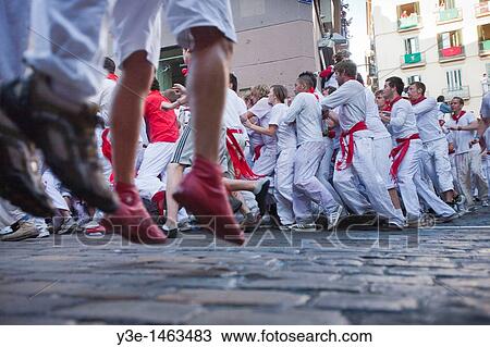 Spain Navarra Pamplona San Fermin Fiesta Encierro View Large Photo Image Stock Image - Spain Navarra Pamplona San Fermin Fiesta Encierro. Fotosearch