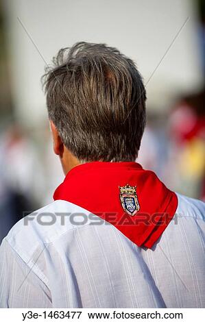 Spain, Navarre, Pamplona, Festival of San Fermin, Plaza del Castillo View Large Photo Image Stock Photo - Spain, Navarre, Pamplona, Festival of San Fermin, Plaza del Castillo. Fotosearch