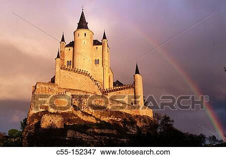 Spain. Segovia. Alcazar. View Large Photo Image Stock Photo - Spain. Segovia. Alcazar.. Fotosearch