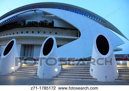 Spain, Valencia, City of Arts and Sciences, Palau de les Arts, View Large Photo Image Stock Image - Spain, Valencia, City of Arts and Sciences, Palau de les Arts,. Fotosearch